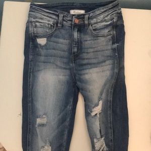 KanCan Ultra High Rise Ankle Skinny Jeans